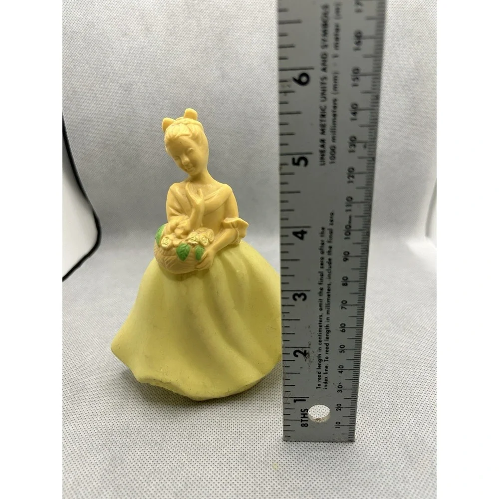 Vintage Avon Cotillion Girl Flower Basket Cologne Bottle 5 5/8